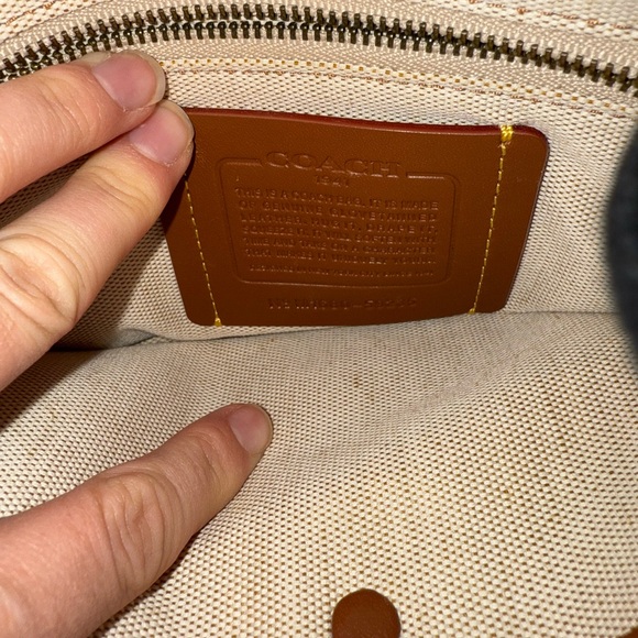 Coach Coral Satchel Bag with Textured Handles - Picture 8 of 10